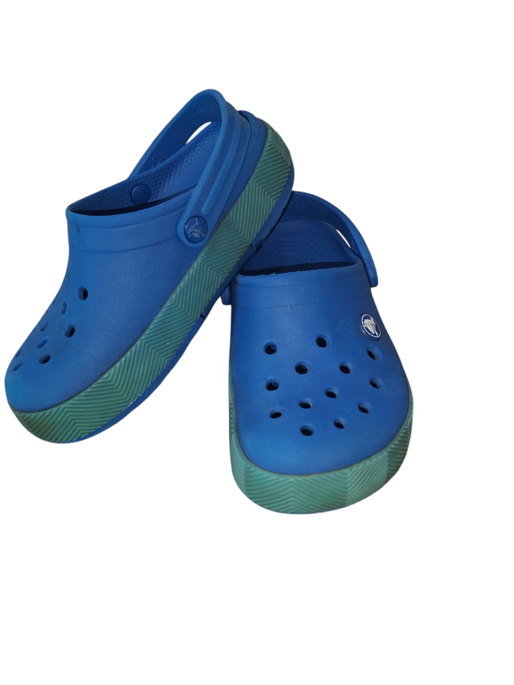 CROCS Kids Blue Slip-On Clogs Size 12c